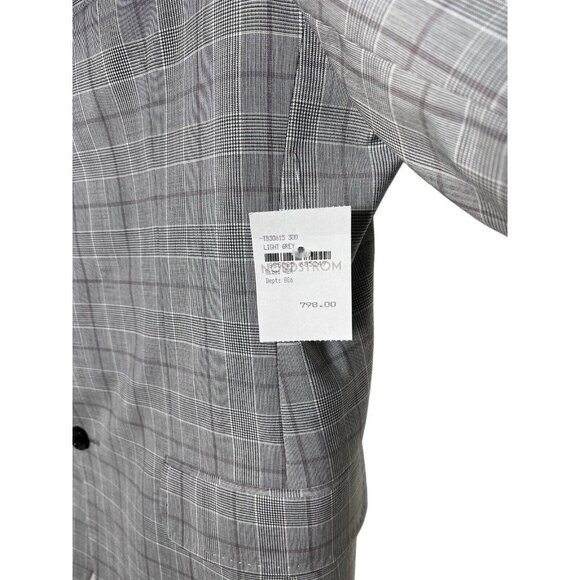 Ted Baker Mens Color Light Gray Plaid 100% Wool Suit Size 42 Regular Fit NWT - Picture 6 of 6